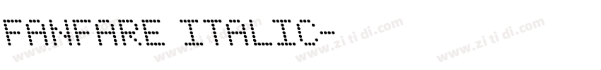 FANFARE Italic字体转换